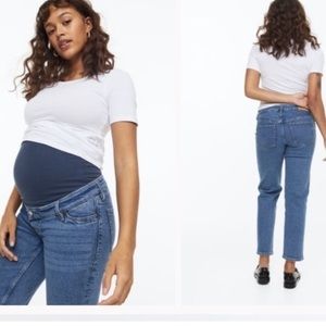 H&M mama slim high rib maternity jeans size 8